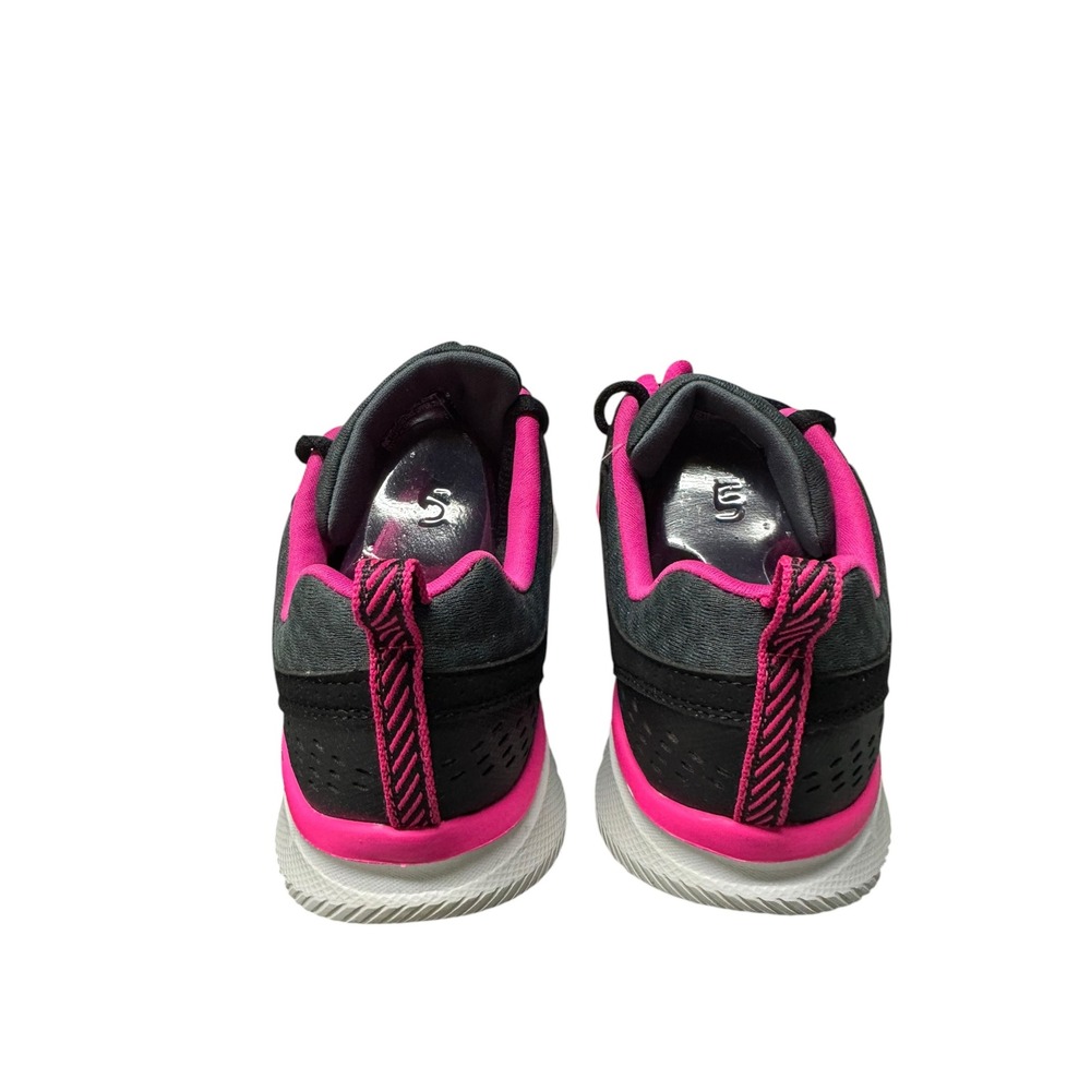 Sketchers SN11897 Sneakers Size 5 New Black with Hot Pink - Picture 3 of 6